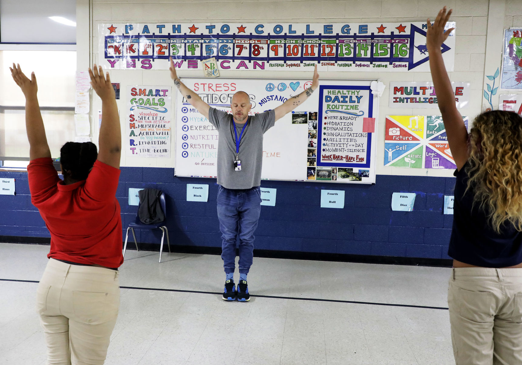 Tulsa elementary school gymnasium feels more like sanctuary thanks to caring teacher